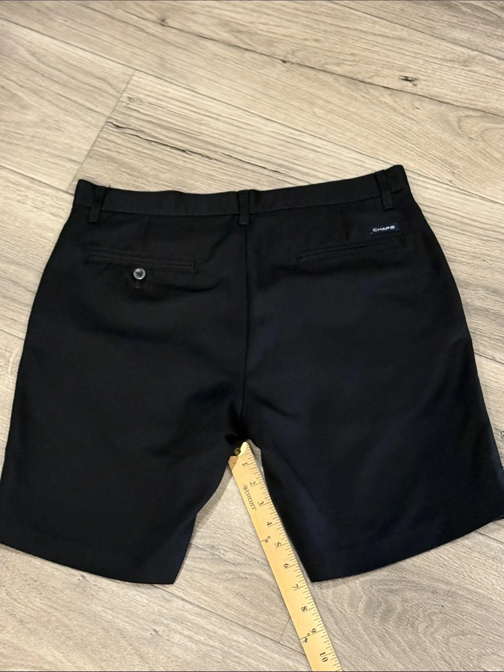 CHAPS Golf Men’s Black Golf Shorts Size 34 Flat Front Classic